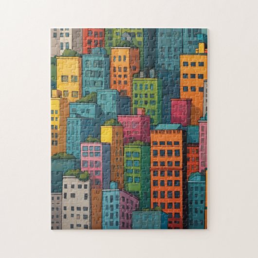 Levendige City puzzel (Verticaal)