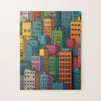 Levendige City puzzel Legpuzzel