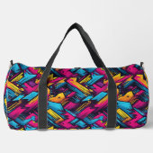 Levendige City Vibes Urban Pop Duffel Bag Plunjezak (Voorkant)