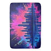 Levendige CitySplash Art Badmat (Voorkant Verticaal)