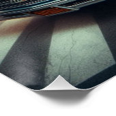 Levendige Clown en Muscle Car Scene Perfect Poster (Hoek)