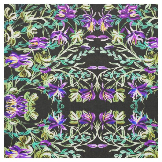 Levendige Columbine Fabric Stof (Swatch)