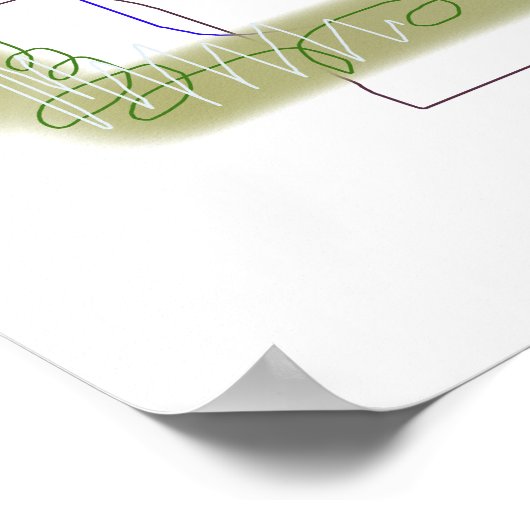 Levendige compositie poster (Hoek)