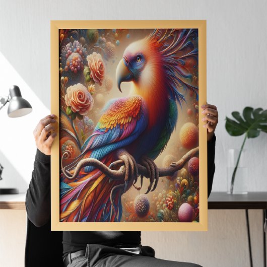 Levendige Condor Perching Top Tree Poster