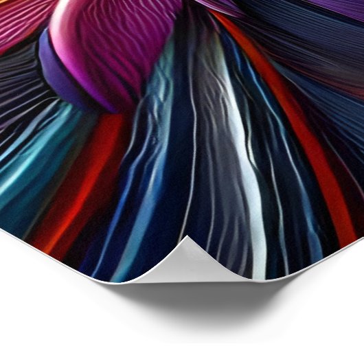 Levendige Condor Vogel Perched Top Tree Branch Poster (Hoek)