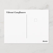 Levendige coneflowers briefkaart (Achterkant)