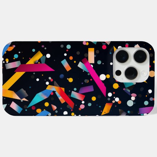 Levendige confetti Case-Mate iPhone case (Achterkant (horizontaal))