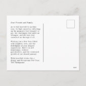 Levendige Confetti Nieuwjaar foto Briefkaart (Achterkant)