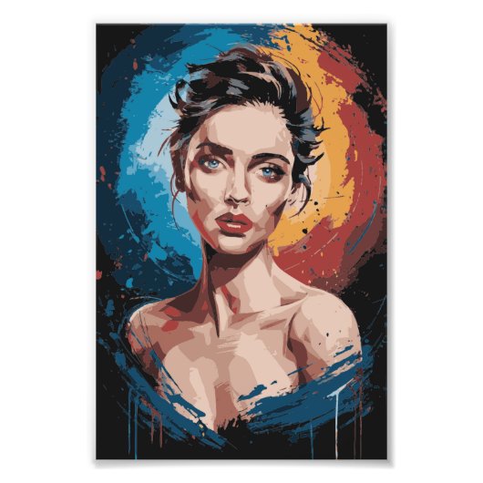 Levendige contouren foto afdruk (Voorkant)