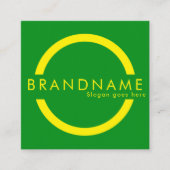 Levendige contrastkleur, een gedurfde moderne vierkante visitekaartje (Voorkant)