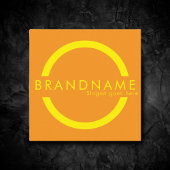 Levendige contrastkleur, een gedurfde moderne vierkante visitekaartje