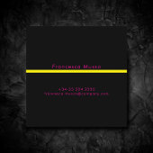 Levendige contrastkleur, een gedurfde moderne vierkante visitekaartje