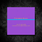 Levendige contrastkleur, een gedurfde moderne vierkante visitekaartje