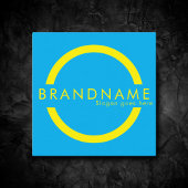 Levendige contrastkleur, een gedurfde moderne vierkante visitekaartje