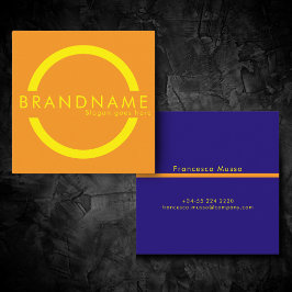 Levendige contrastkleur, een gedurfde moderne vierkante visitekaartje