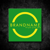 Levendige contrastkleur, een gedurfde moderne vierkante visitekaartje