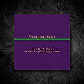 Levendige contrastkleur, een gedurfde moderne vierkante visitekaartje