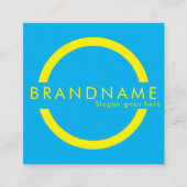 Levendige contrastkleur, een gedurfde moderne vierkante visitekaartje (Voorkant)