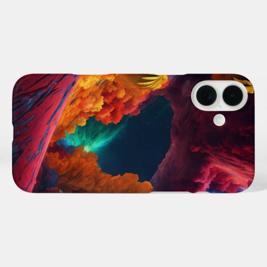 Levendige Cosmic Dreamscape iPhone 16 Hoesje (Achterkant (horizontaal))