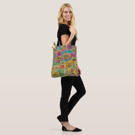 "Levendige Crazy Color - Opvallen met stijl Tote Bag