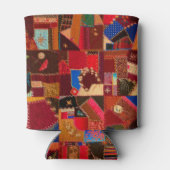 Levendige Crazy Quilt Blikjeskoeler (Achterkant)