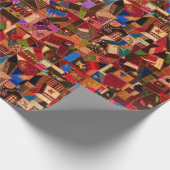 Levendige  Crazy Quilt Cadeaupapier (Hoek)