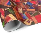 Levendige  Crazy Quilt Cadeaupapier (Rol Hoek)