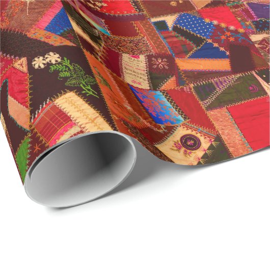 Levendige Crazy Quilt Cadeaupapier (Rol Hoek)