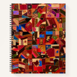 Levendige  Crazy Quilt Notitieboek