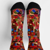 Levendige  Crazy Quilt Sokken (Top)