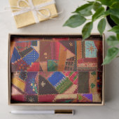 Levendige Crazy Quilt Tissuepapier (Geschenk)