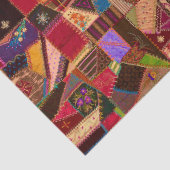 Levendige Crazy Quilt Tissuepapier (Detail)