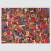 Levendige Crazy Quilt Tissuepapier (Voorkant)
