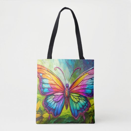 Levendige creatieve vlinderkunst tote bag (Voorkant)