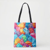 Levendige Crystal Cluster Art Tote Bag (Voorkant)