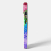 Levendige Crystal Mountain Abstract Case-Mate iPhone Case (Achterkant / Links)