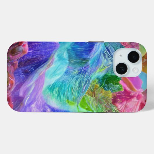 Levendige Crystal Mountain Abstract Case-Mate iPhone Case (Achterkant (horizontaal))