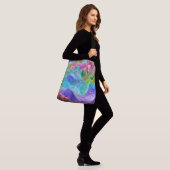 Levendige Crystal Mountain Abstract Crossbody Tas (Op model)