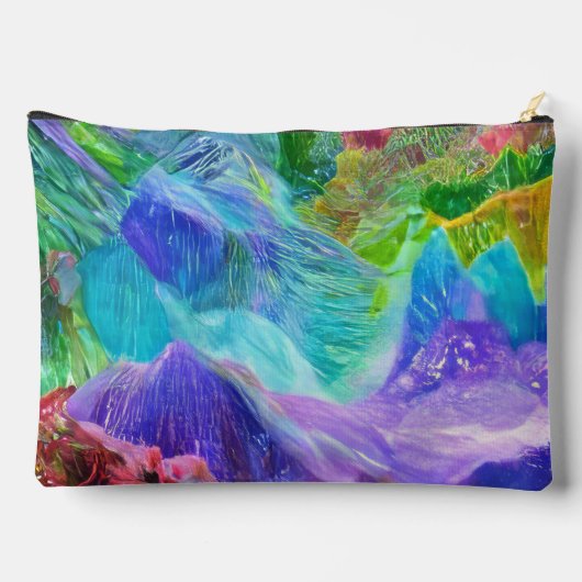 Levendige Crystal Mountain Abstract Etui (Achterkant)