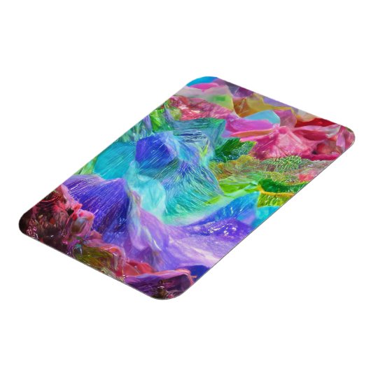 Levendige Crystal Mountain Abstract Magneet (Linkerzijde)