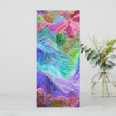 Levendige Crystal Mountain Abstract Menu (Staand voorkant)