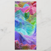 Levendige Crystal Mountain Abstract Menu (Voorkant)