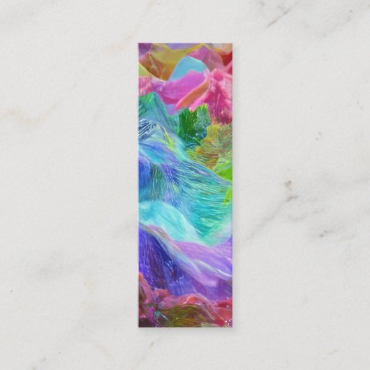 Levendige Crystal Mountain Abstract Mini Visitekaartje (Voorkant)