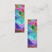 Levendige Crystal Mountain Abstract Mini Visitekaartje (Voorkant / Achterkant)