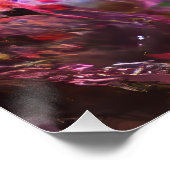 Levendige Crystal Mountain Abstract Perfect Poster (Hoek)