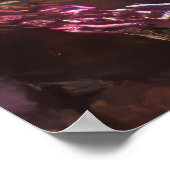 Levendige Crystal Mountain Abstract Poster (Hoek)