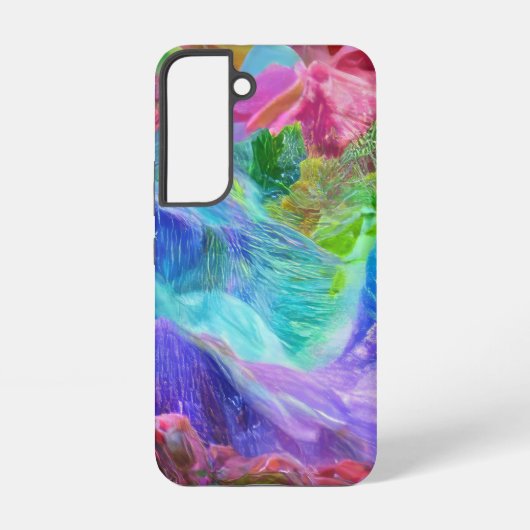 Levendige Crystal Mountain Abstract Samsung Galaxy Hoesje (Achterkant)