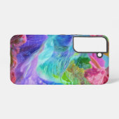 Levendige Crystal Mountain Abstract Samsung Galaxy Hoesje (Achterkant horizontaal)