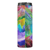 Levendige Crystal Mountain Abstract Thermosbeker (Achterkant)