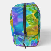 Levendige Crystal Mountain Abstract Toilettasje (Rechts)